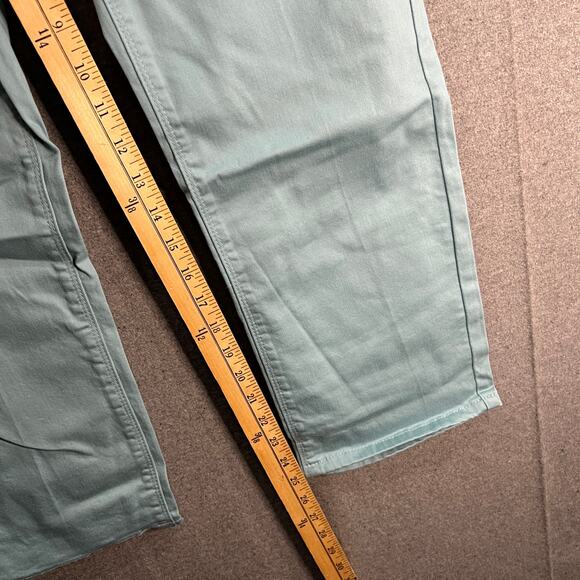 Laurie Felt Regular Wave Denim 5-Pocket Crop Straight Jeans Dusty Blue, Reg 12 - Picture 7 of 10